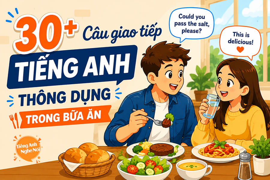 cau giao tiep trong bua an