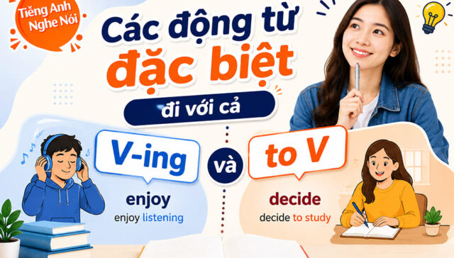 dong tu di voi ving va to v