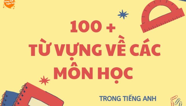 cac mon hoc trong tieng anh
