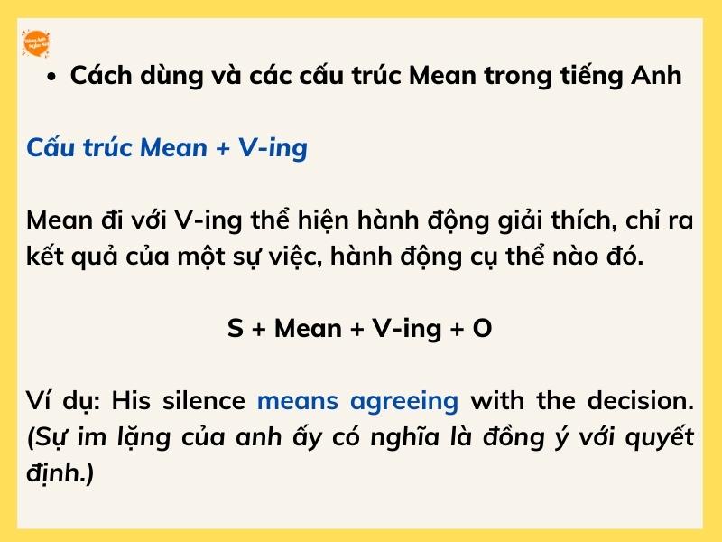 cau truc Mean trong tieng Anh 2