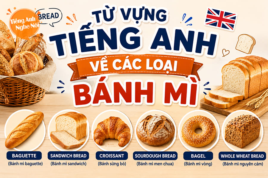 cac loai banh mi tieng anh 1